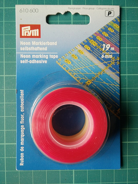 610600 Prym Неоновая маркировочная лента, 19м, 3 шт. в блистере